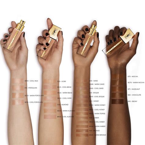 yves saint laurent teint touche éclat foundation|ysl touche eclat foundation swatches.